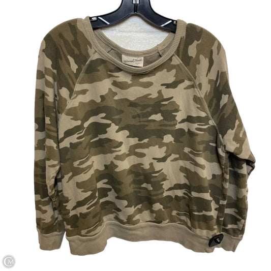 Top Long Sleeve By Universal Thread In Camouflage Print, Size: M