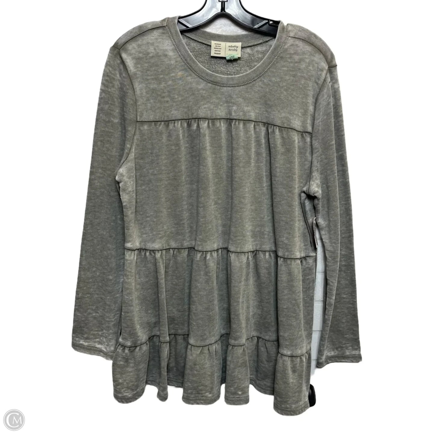 Sweatshirt Crewneck By Saturday/sunday In Green, Size: M