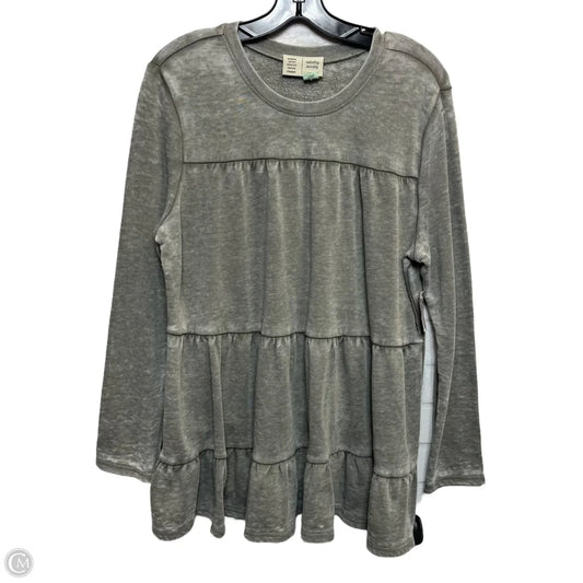 Sweatshirt Crewneck By Saturday/sunday In Green, Size: M