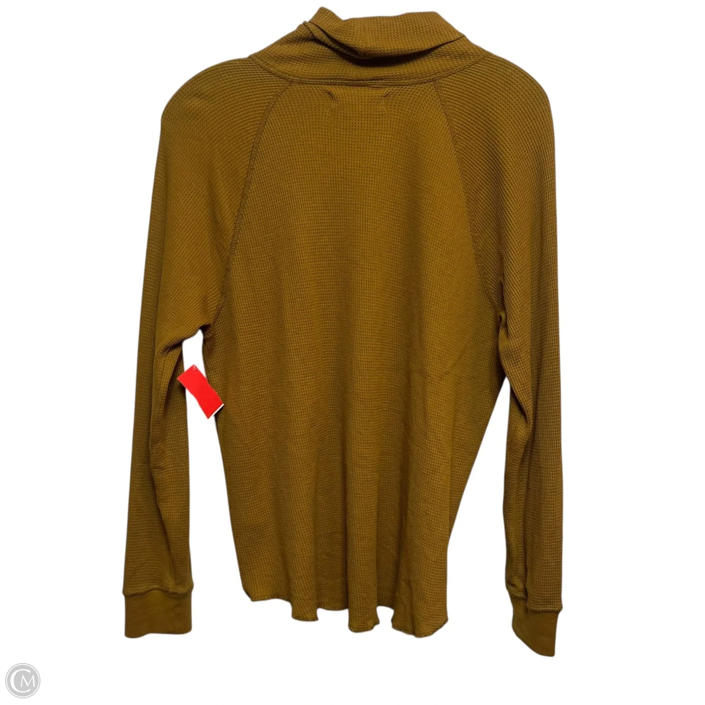 Top Long Sleeve By Everlane In Yellow, Size: M