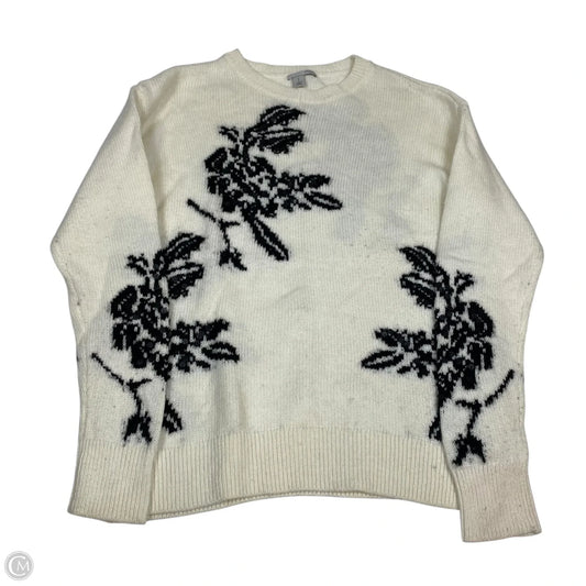 Sweater By Halogen In Black & Cream, Size: S