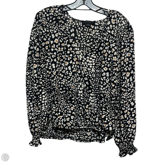 Top Long Sleeve By Sanctuary In Animal Print, Size: Xl