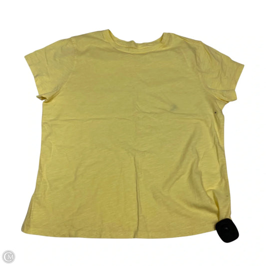 Top Short Sleeve By Aerie In Yellow, Size: M