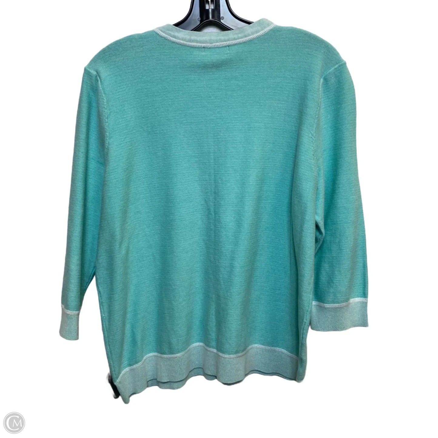 Top 3/4 Sleeve By Eddie Bauer In Green, Size: Xl