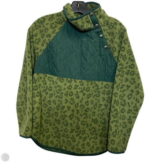 Jacket Fleece By J. Crew In Green, Size: Xxs