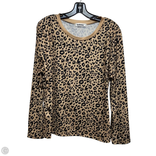 Top Long Sleeve By Lamibaby In Animal Print, Size: Xl