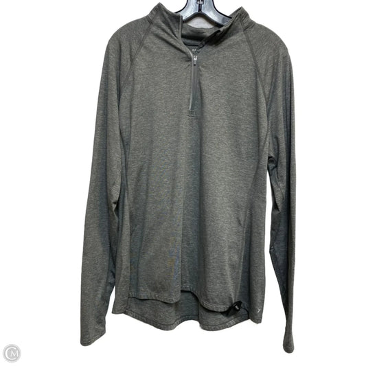 Athletic Top Long Sleeve Collar By Old Navy In Grey, Size: Xl