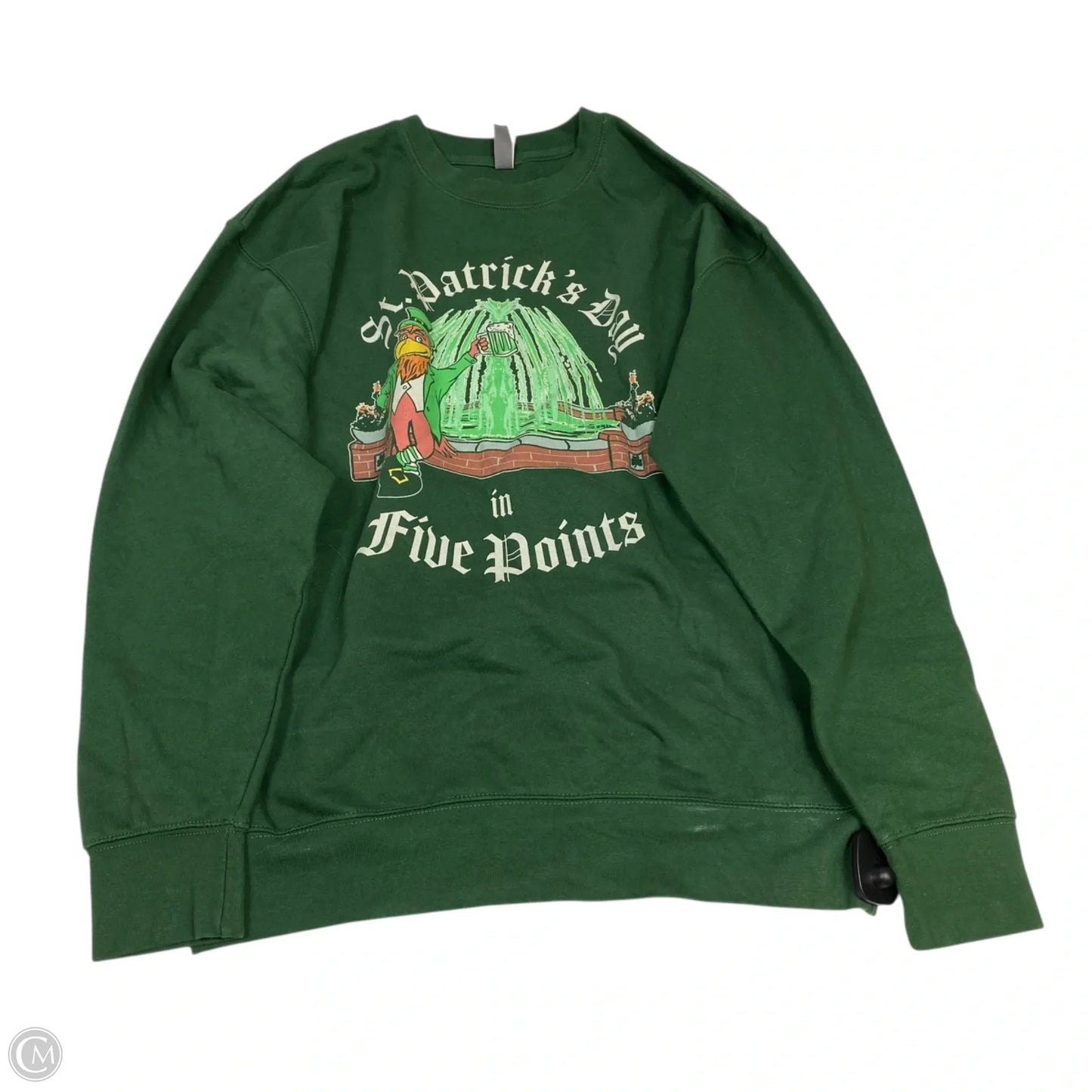 Sweatshirt Crewneck By Cotton Heritage In Green, Size: L
