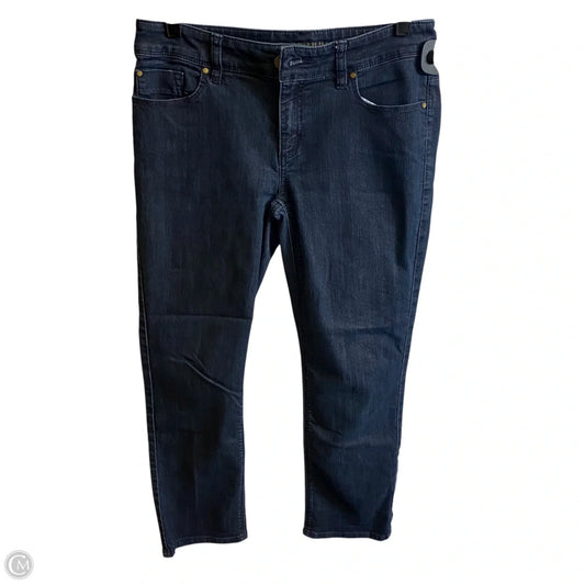 Jeans Straight By Chicos In Blue Denim, Size: 0