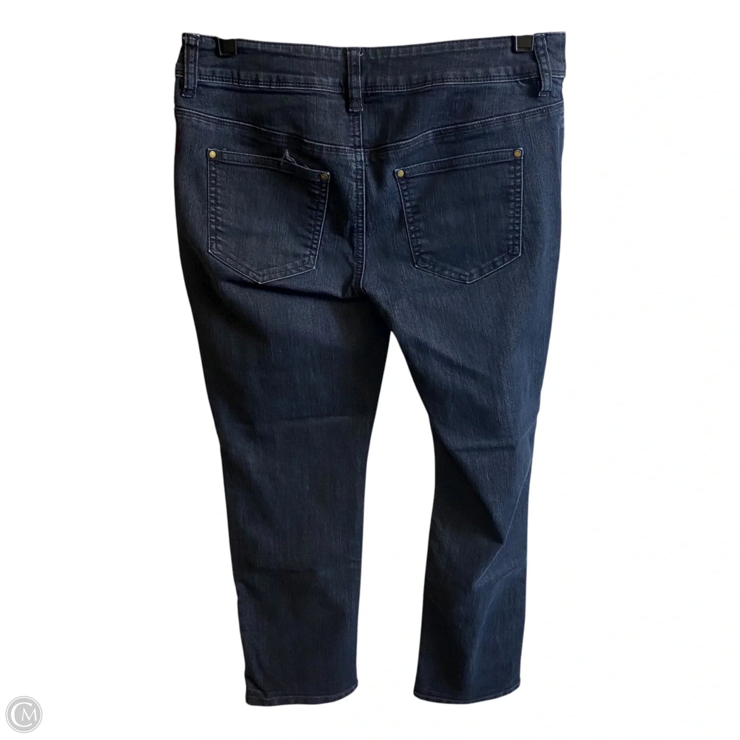 Jeans Straight By Chicos In Blue Denim, Size: 0