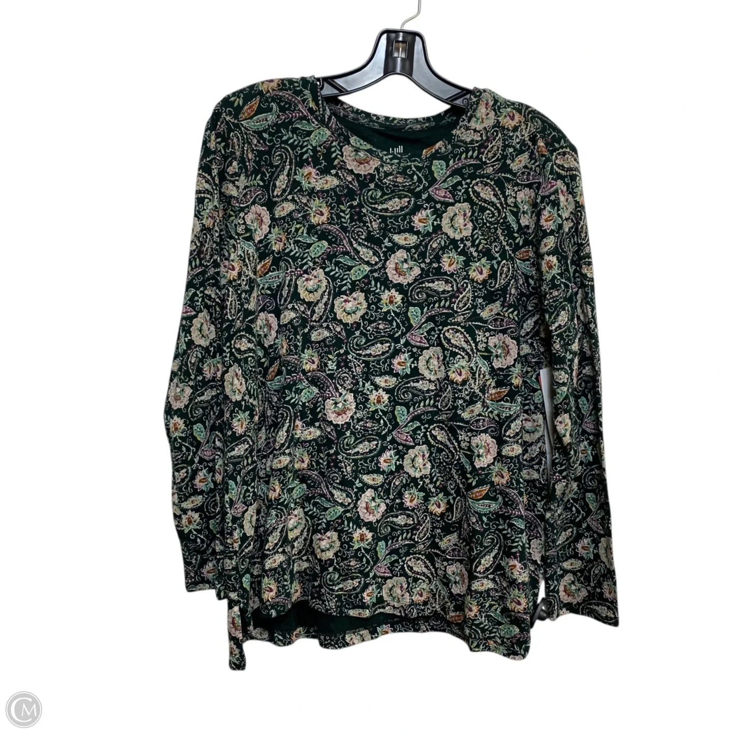 Top Long Sleeve By J. Jill In Green, Size: Lp