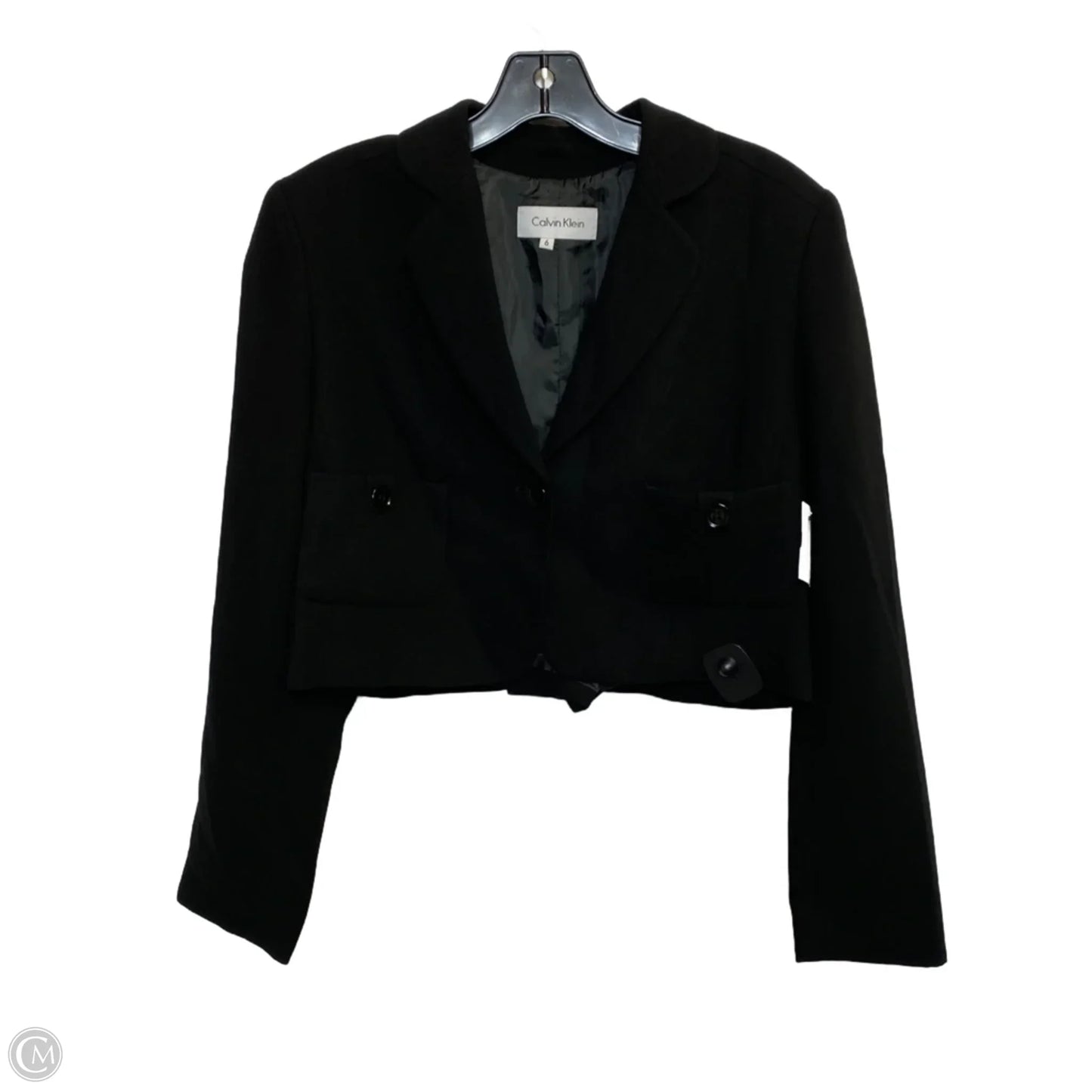 Blazer By Calvin Klein In Black, Size: S