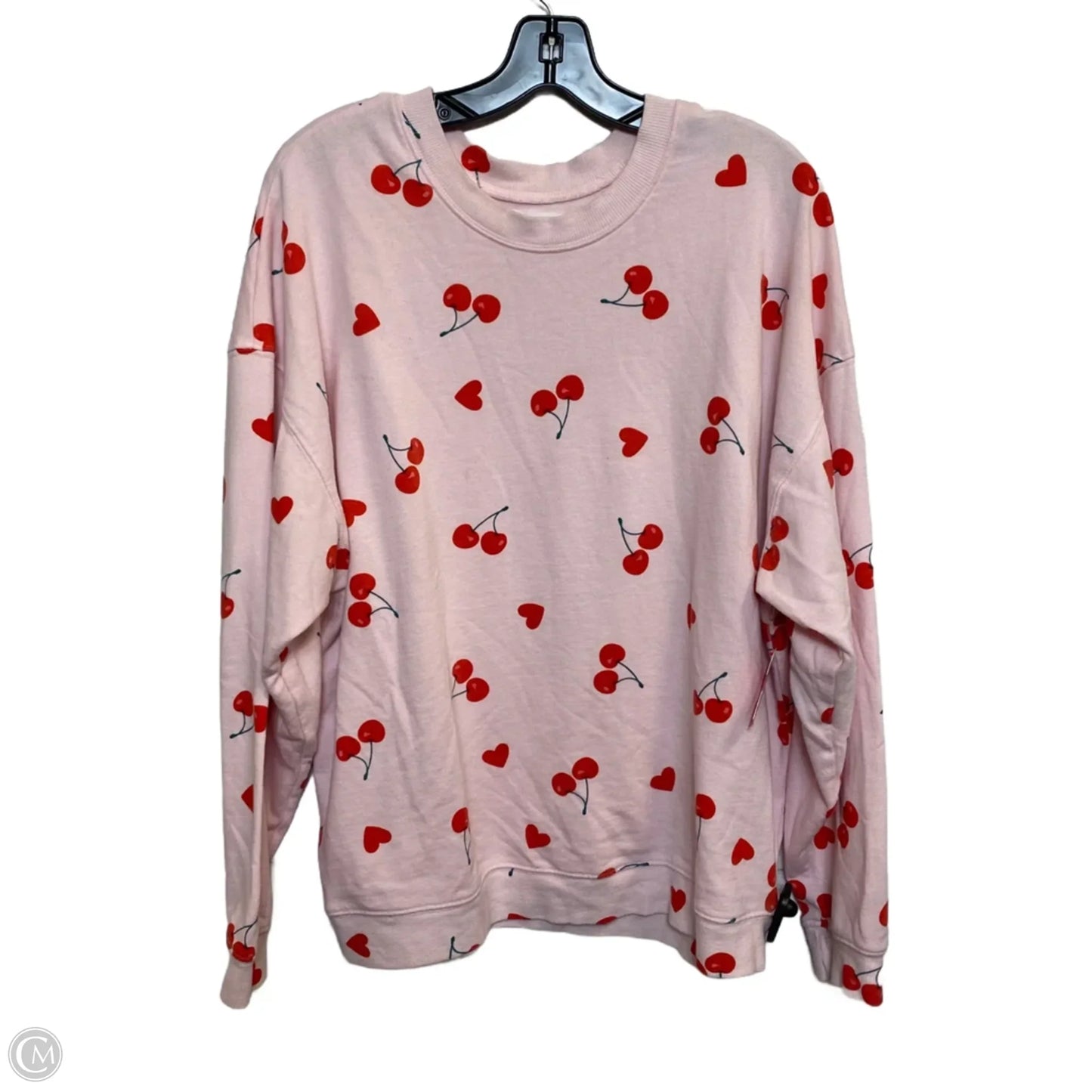 Top Long Sleeve By Grayson Threads In Pink, Size: L