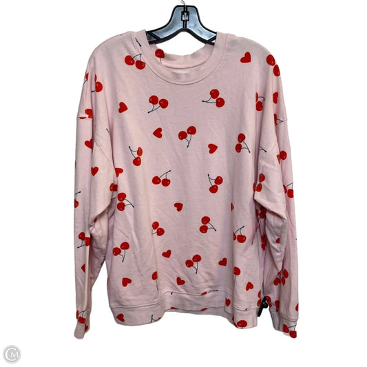 Top Long Sleeve By Grayson Threads In Pink, Size: L