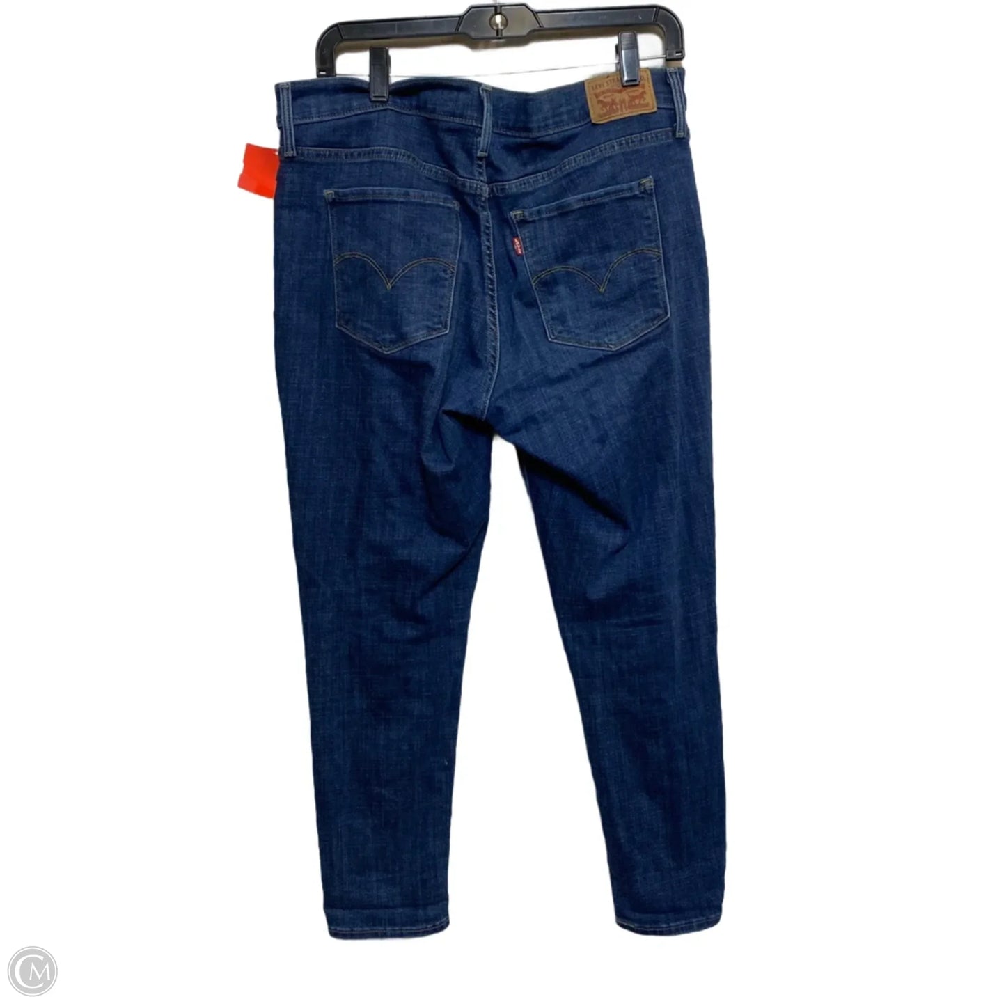Jeans Skinny By Levis In Blue Denim, Size: 12
