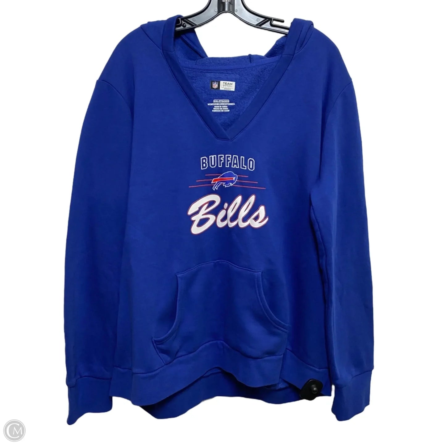 Athletic Sweatshirt Hoodie By Nfl In Blue, Size: Xxl
