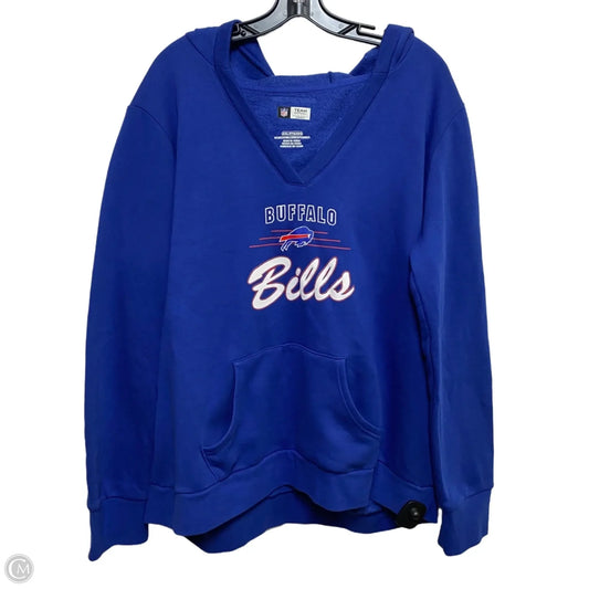 Athletic Sweatshirt Hoodie By Nfl In Blue, Size: Xxl