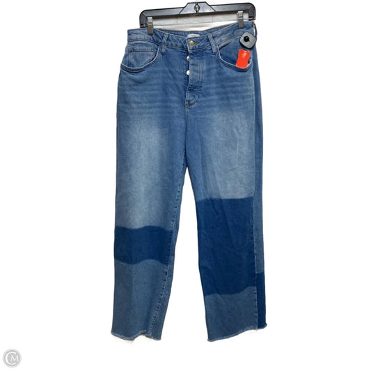 Jeans Straight By Forever 21 In Blue Denim, Size: 10