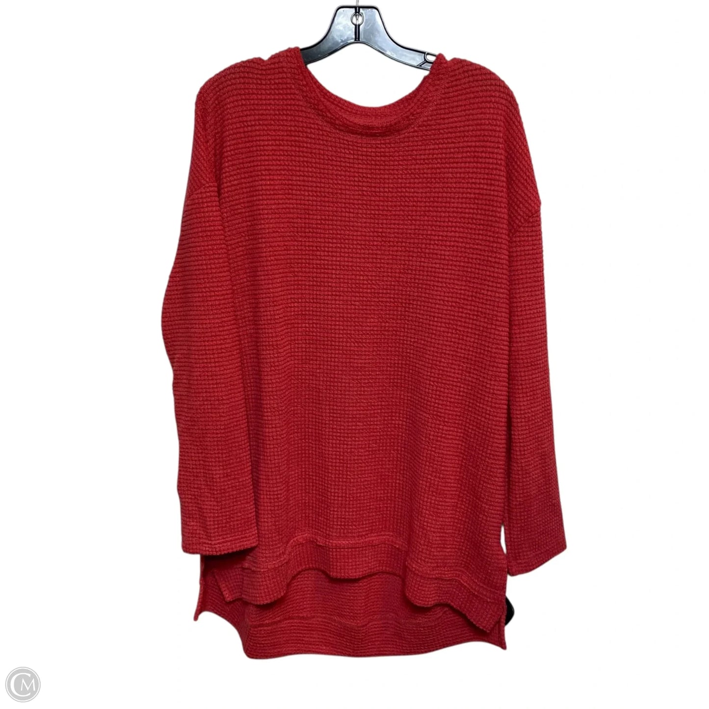 Top Long Sleeve By Clothes Mentor In Red, Size: L