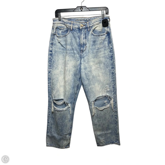 Jeans Straight By American Eagle In Blue Denim, Size: 6