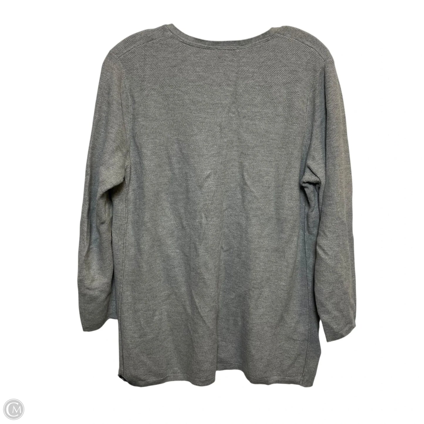 Top Long Sleeve By Talbots In Grey, Size: Mp
