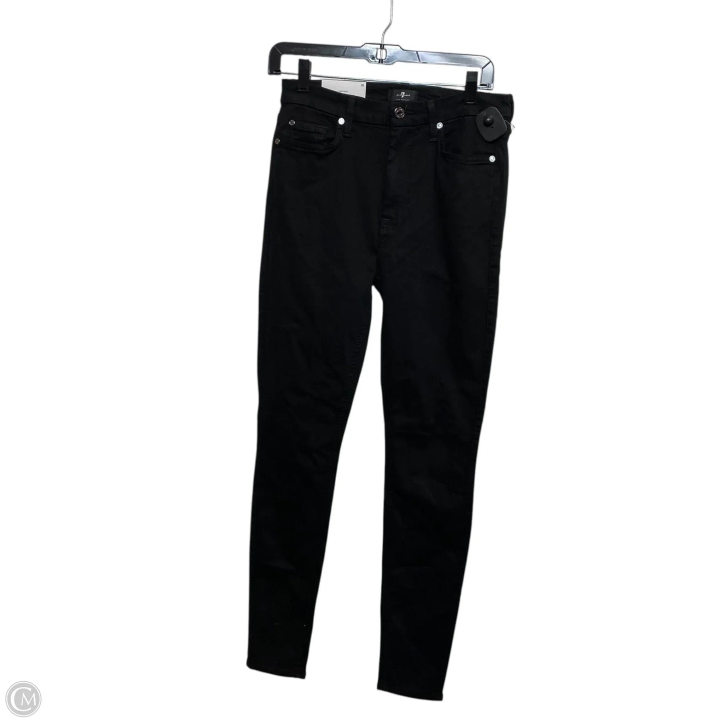 Jeans Designer By 7 For All Mankind In Black Denim, Size: 6