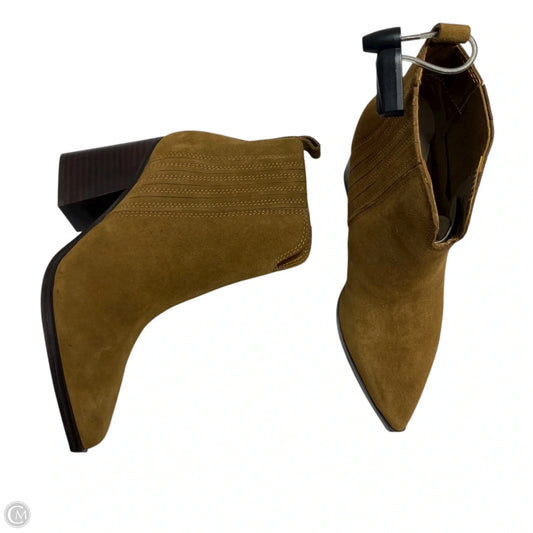 Boots Ankle Heels By Marc Fisher In Tan, Size: 6