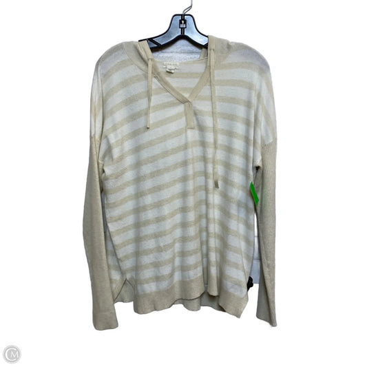 Sweater By Caslon In Cream & White, Size: L