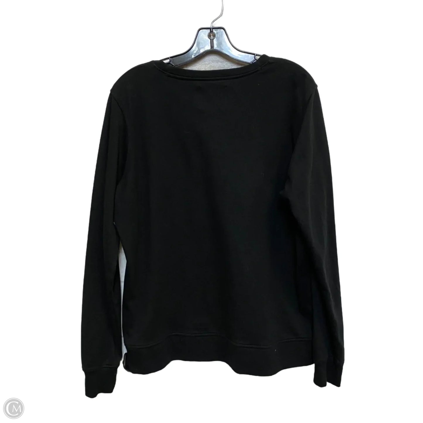 Sweatshirt Crewneck By Victorias Secret In Black, Size: L