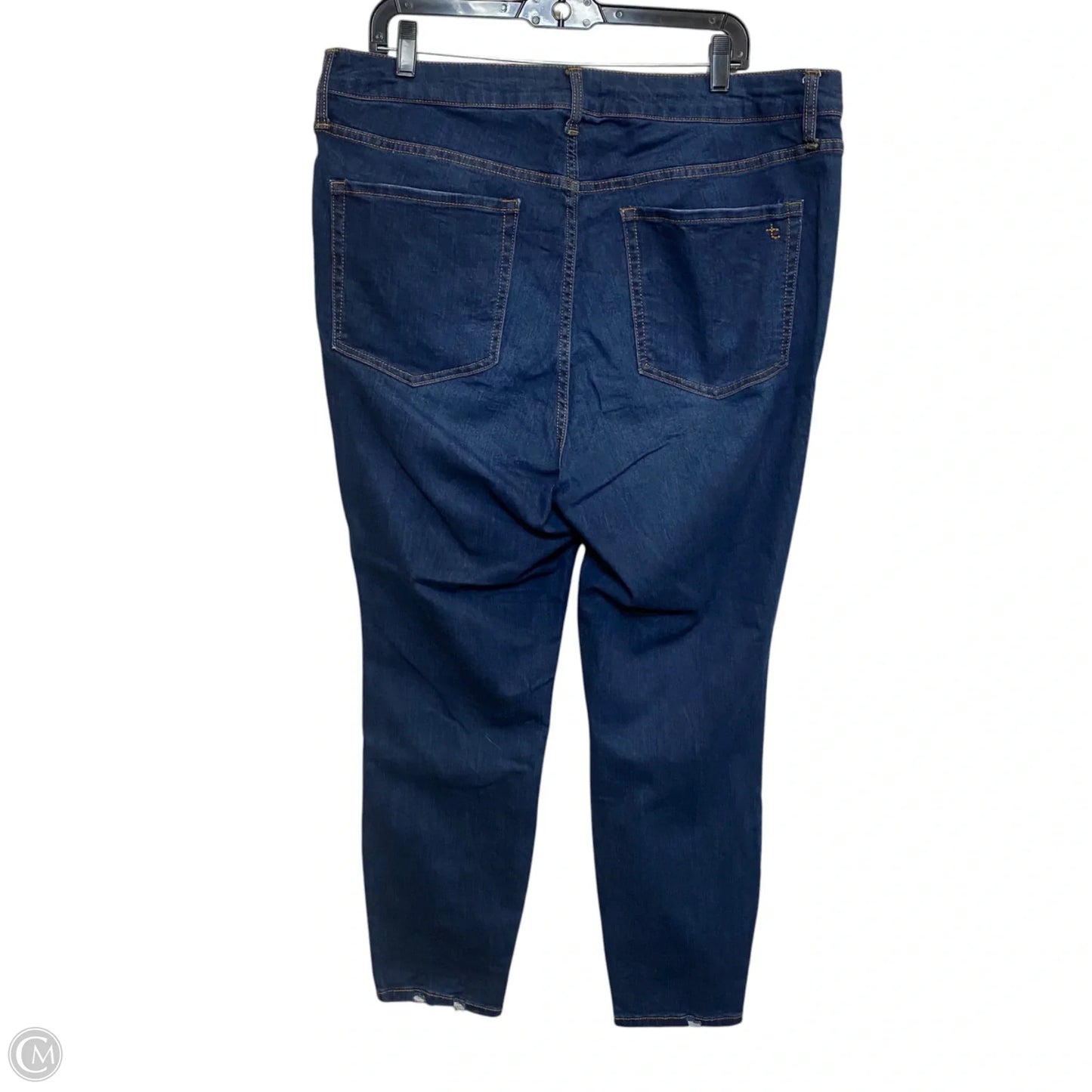 Jeans Skinny By True Craft In Blue Denim, Size: 18