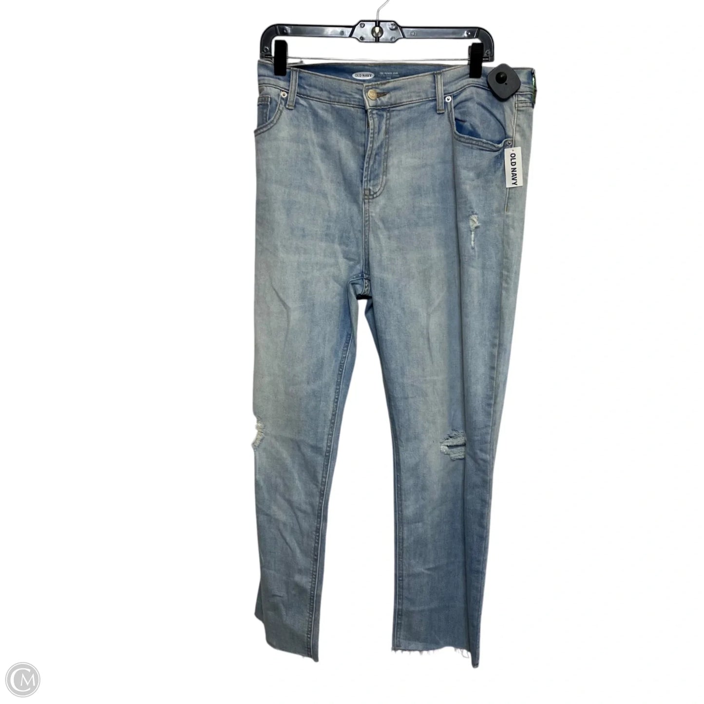 Jeans Straight By Old Navy In Blue Denim, Size: 16