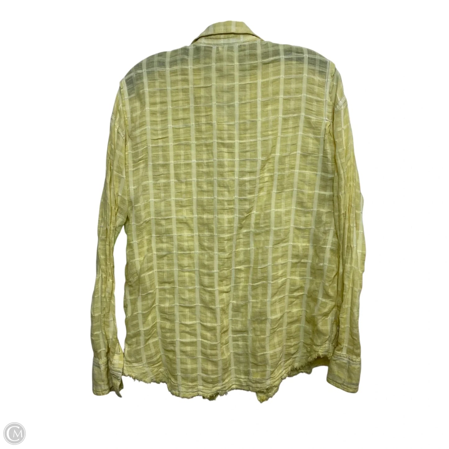 Top Long Sleeve By Free People In Yellow, Size: S