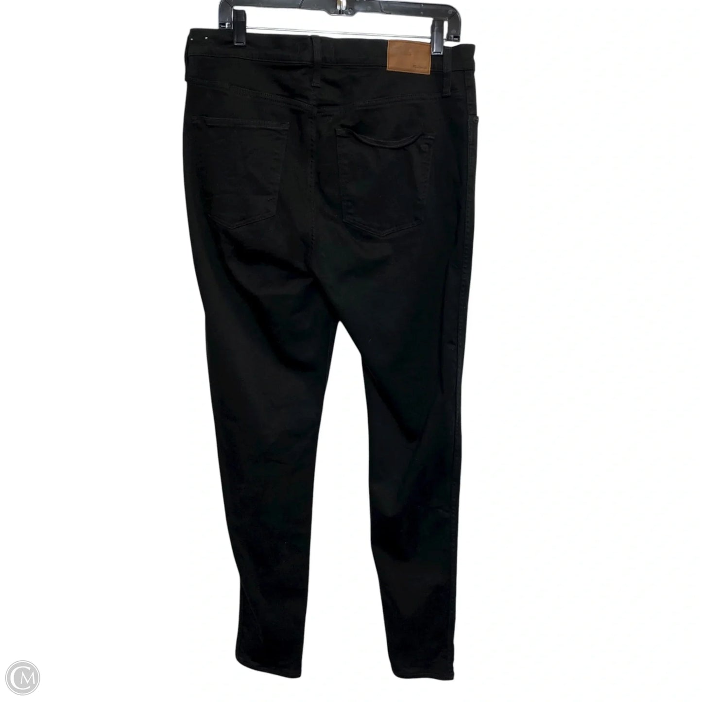 Jeans Skinny By Madewell In Black Denim, Size: 14