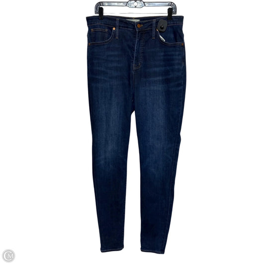 Jeans Skinny By Madewell In Blue Denim, Size: 14