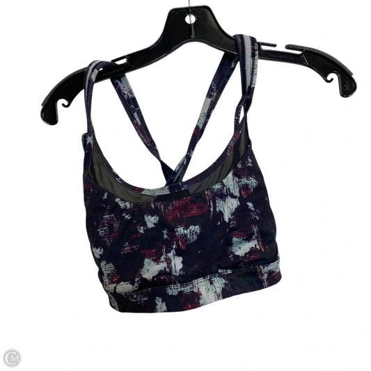 Athletic Bra By Lululemon In Blue & Purple, Size: M