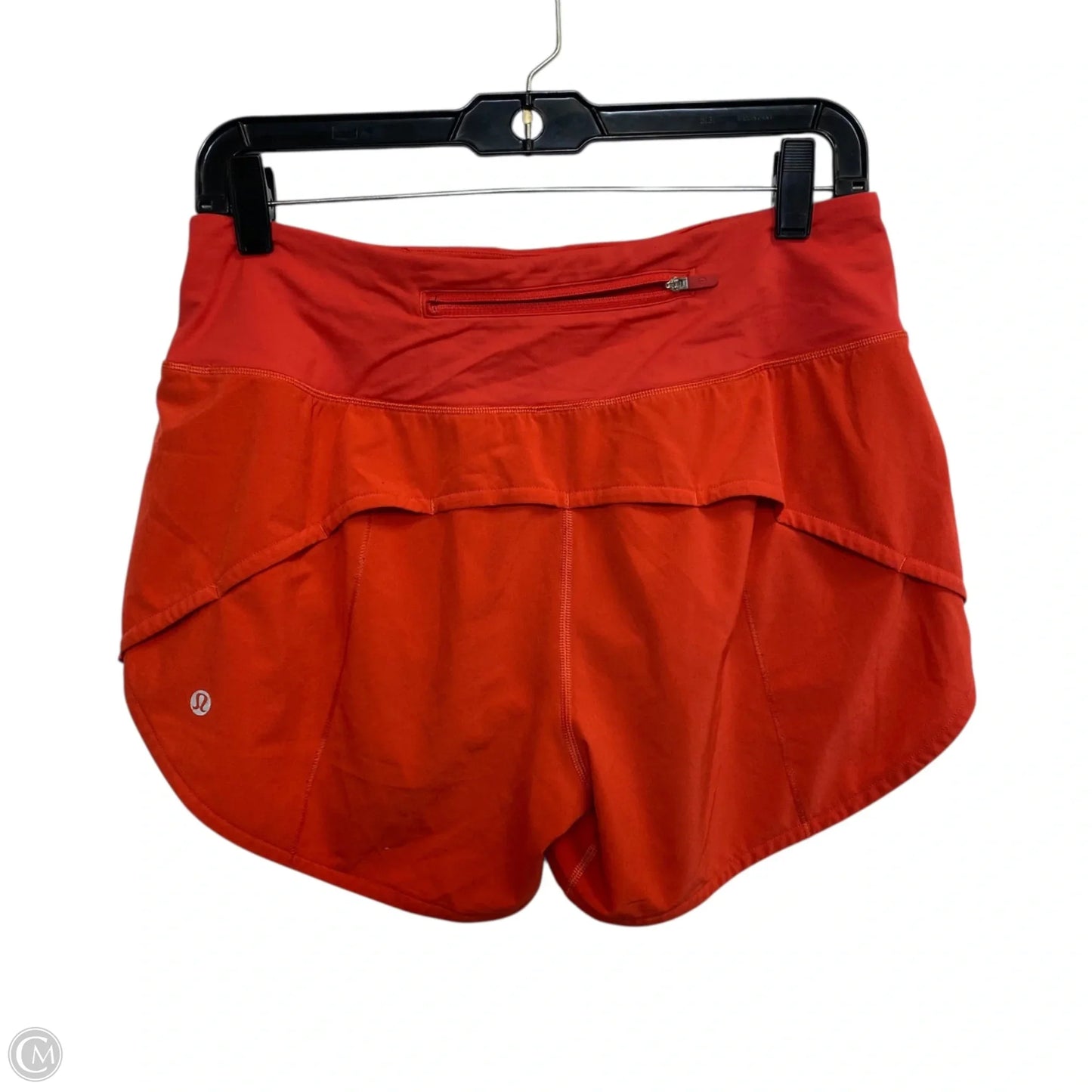 Athletic Shorts By Lululemon In Orange, Size: M