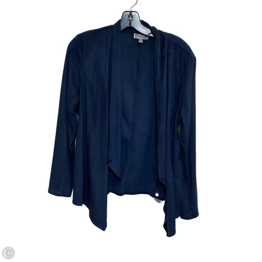 Cardigan By Jm Collections In Blue, Size: M