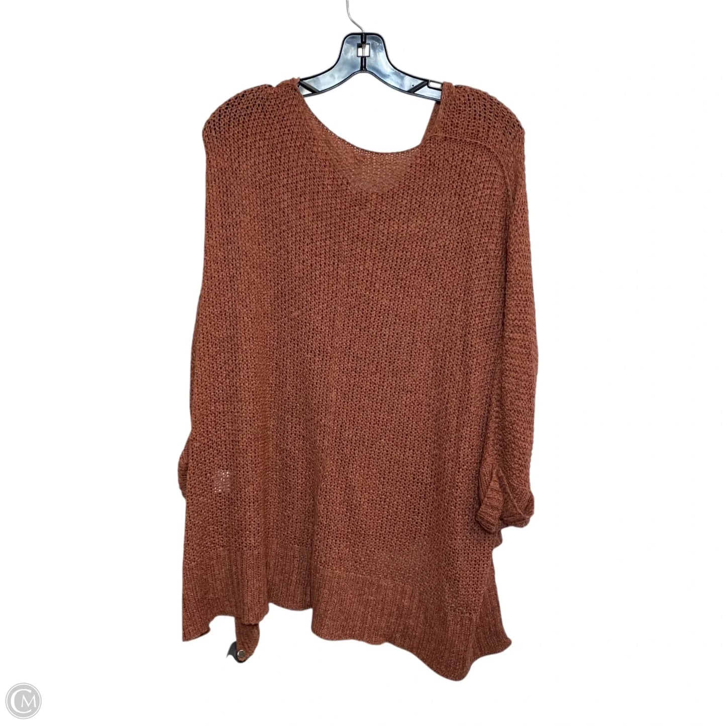 Top 3/4 Sleeve By Wishlist In Brown, Size: M