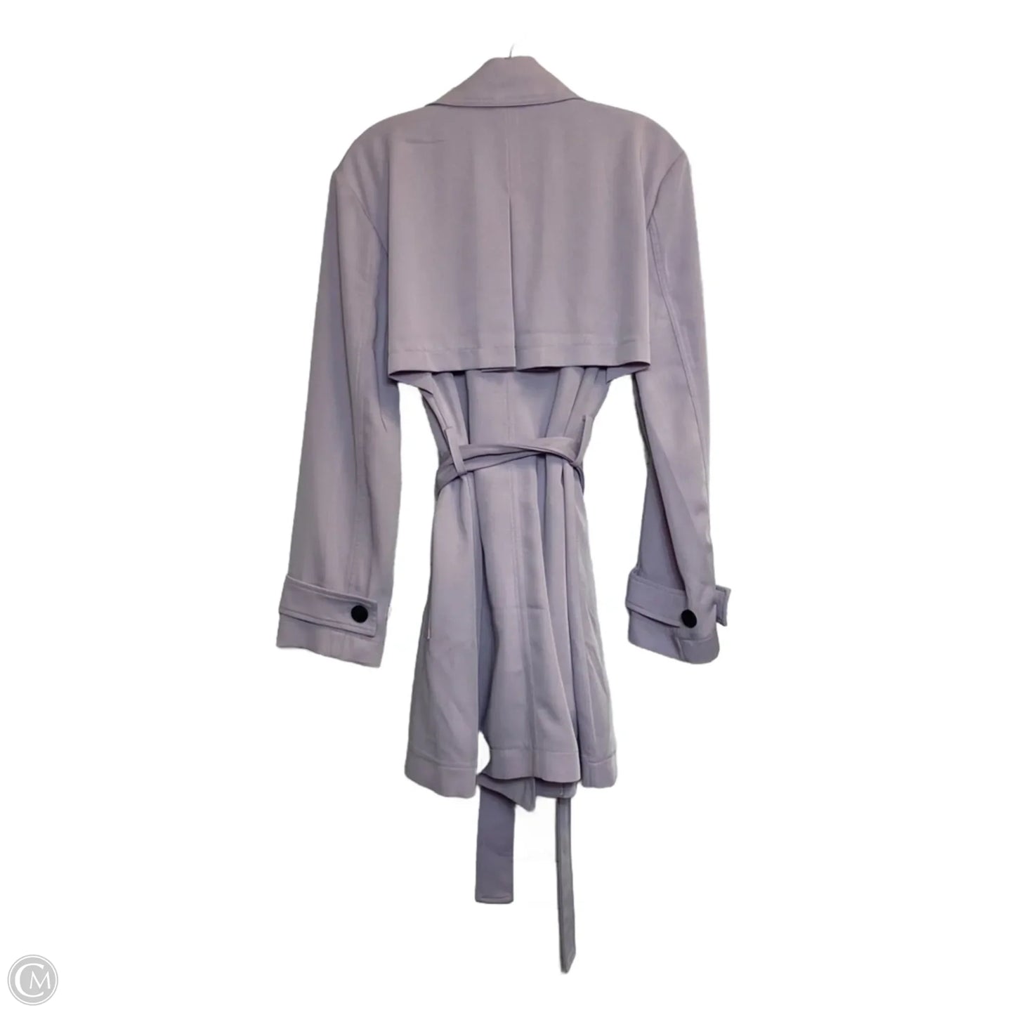 Coat Trench Coat By Bagatelle In Purple, Size: L