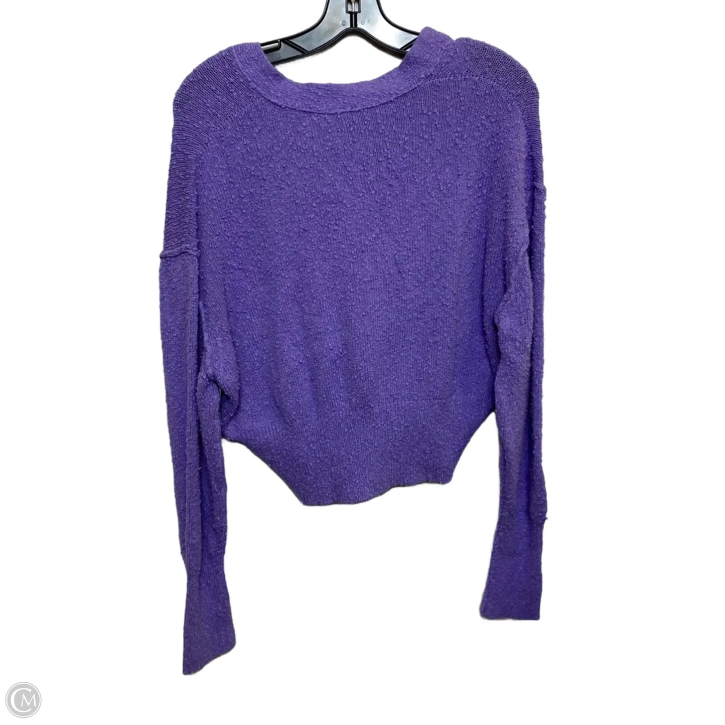 Cardigan By Free People In Purple, Size: Xs