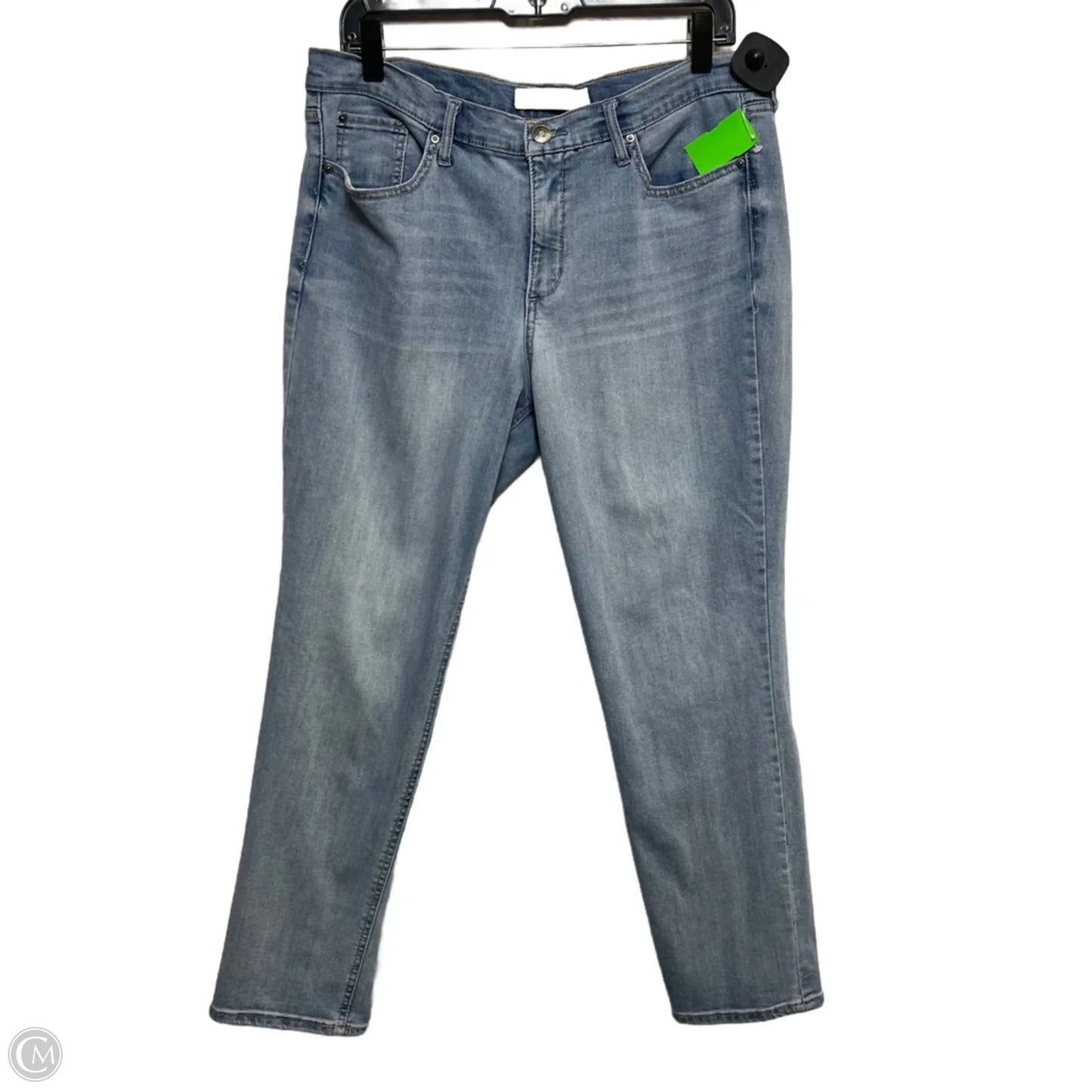 Jeans Cropped By Vintage America In Blue Denim, Size: 14