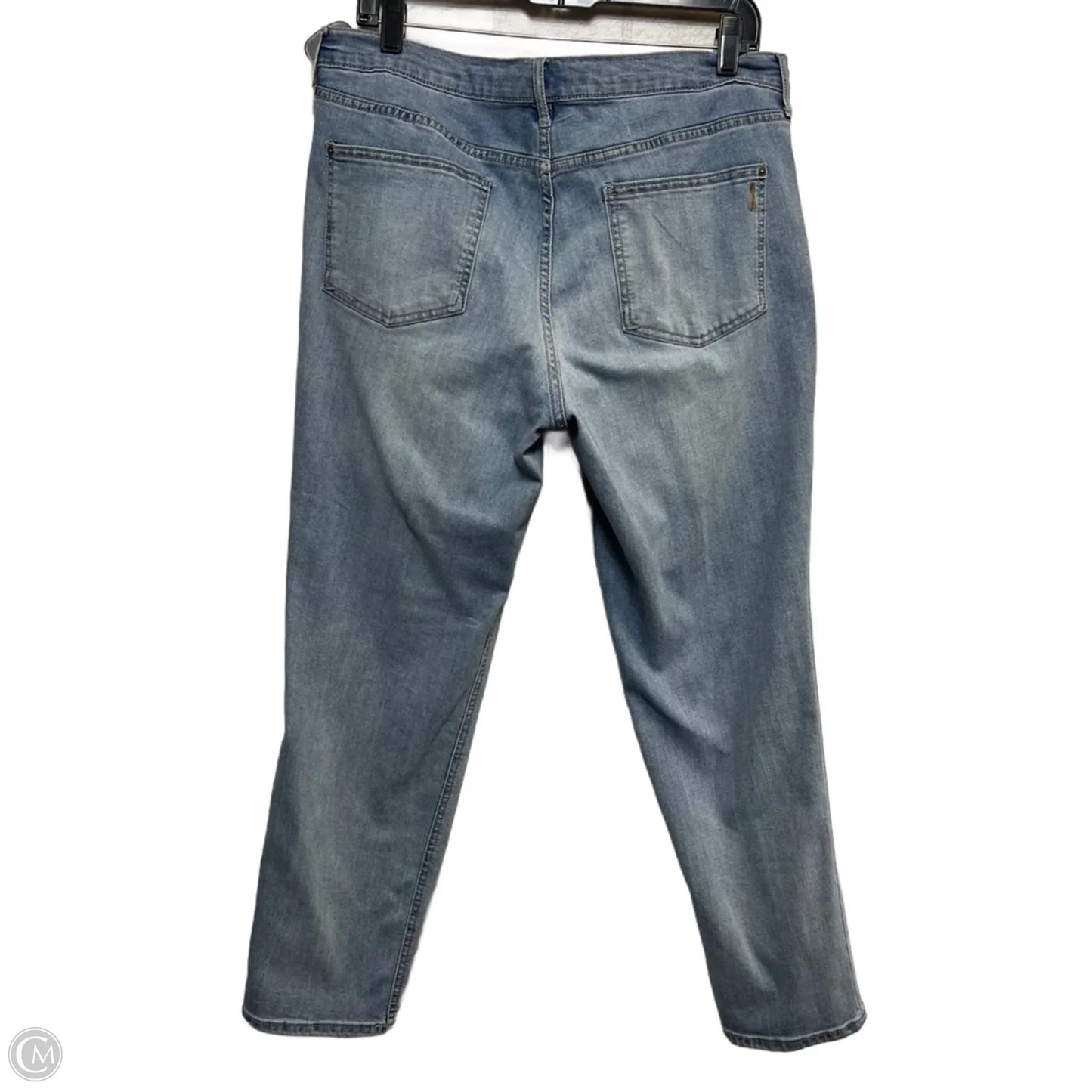 Jeans Cropped By Vintage America In Blue Denim, Size: 14