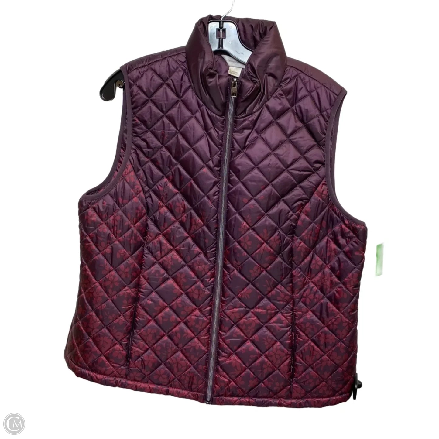 Vest Puffer & Quilted By Christopher And Banks In Purple, Size: L