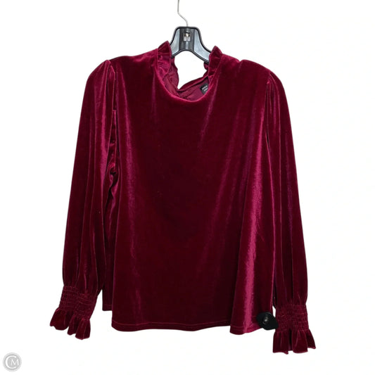 Top Long Sleeve By Shein In Pink, Size: 1x