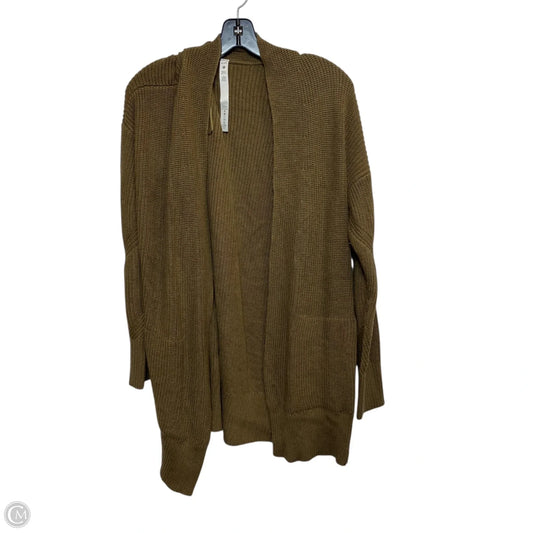 Sweater Cardigan By Lululemon In Brown, Size: Xl