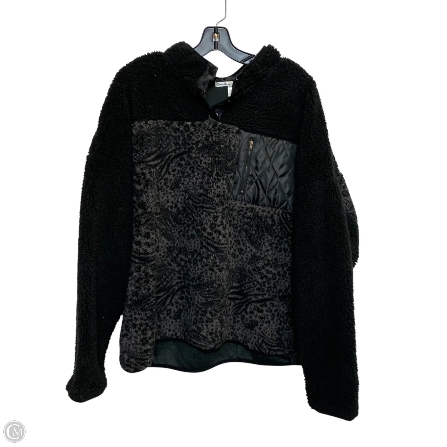 Athletic Fleece By Seven 7 In Black, Size: Xxl