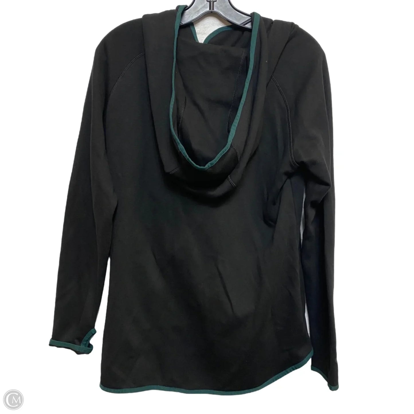 Athletic Top Long Sleeve Hoodie By Marika In Black, Size: L