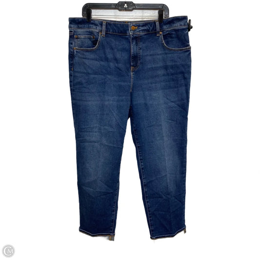 Jeans Boot Cut By Talbots In Blue Denim, Size: 16