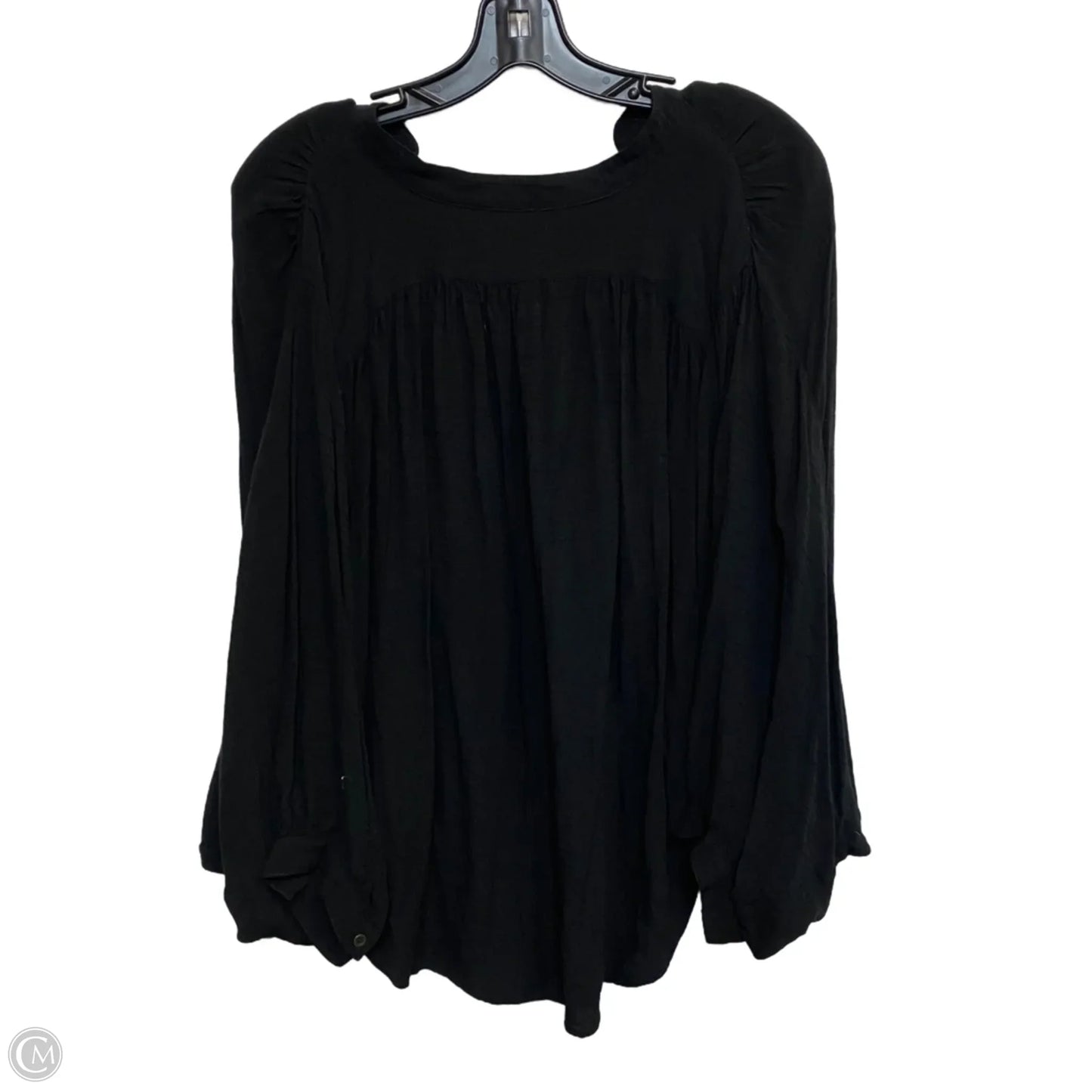Top Long Sleeve By Maeve In Black, Size: S