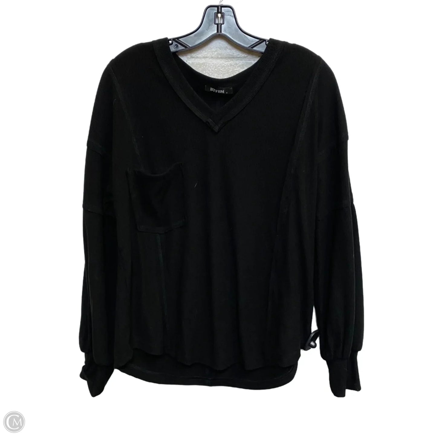 Top Long Sleeve By Btfbm In Black, Size: S